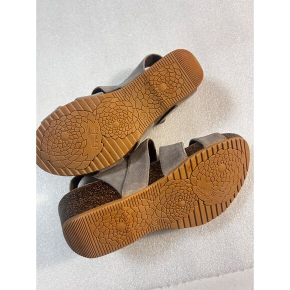 Dansko stacey wedge sandals taupe Size 37 US 6.5 $140 - Picture 5 of 6